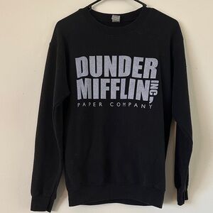 The Office Dunder Mifflin Black Sweater/Crewneck